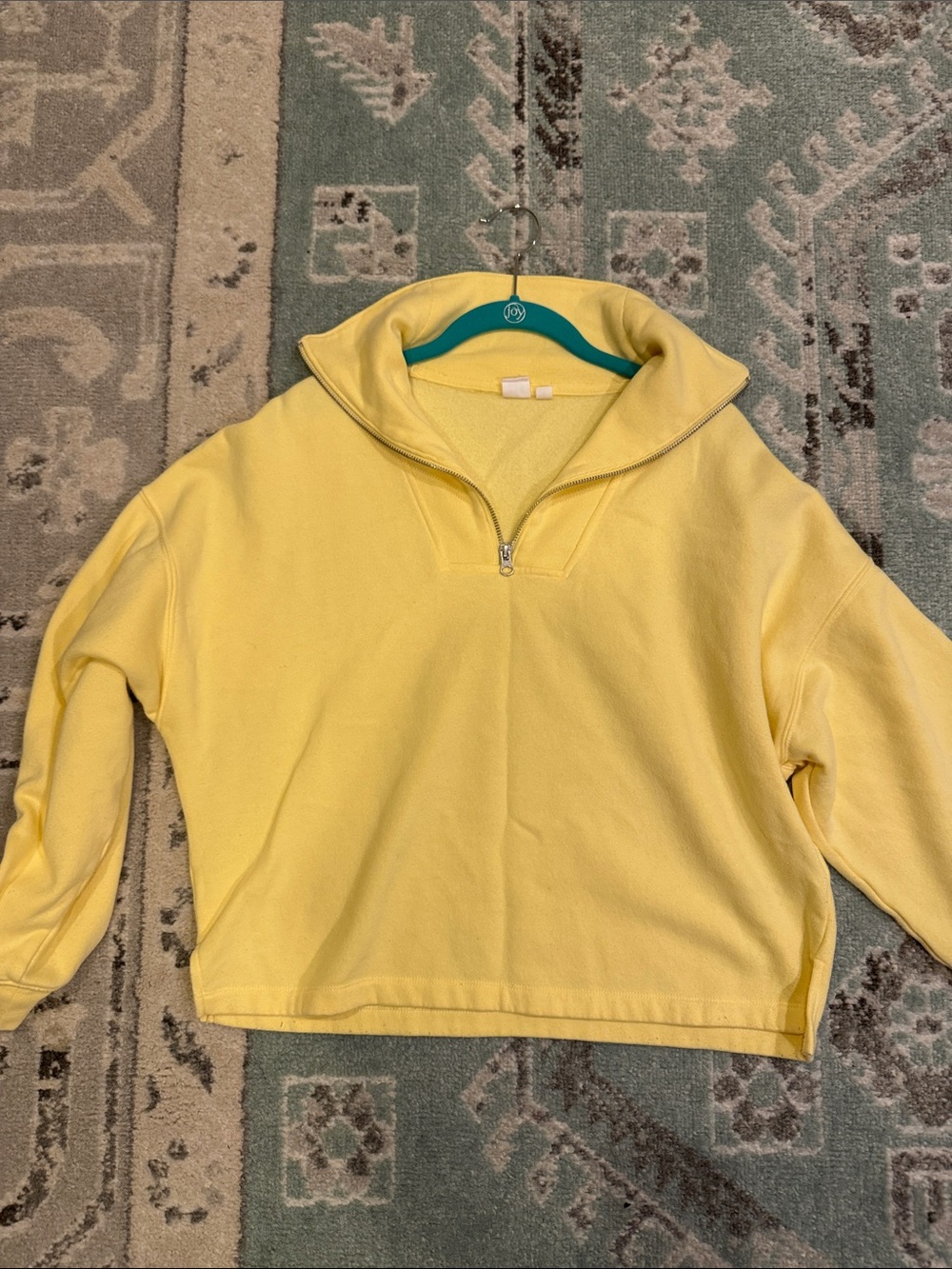 GAP Yellow Half-Zip Pullover Sweater M